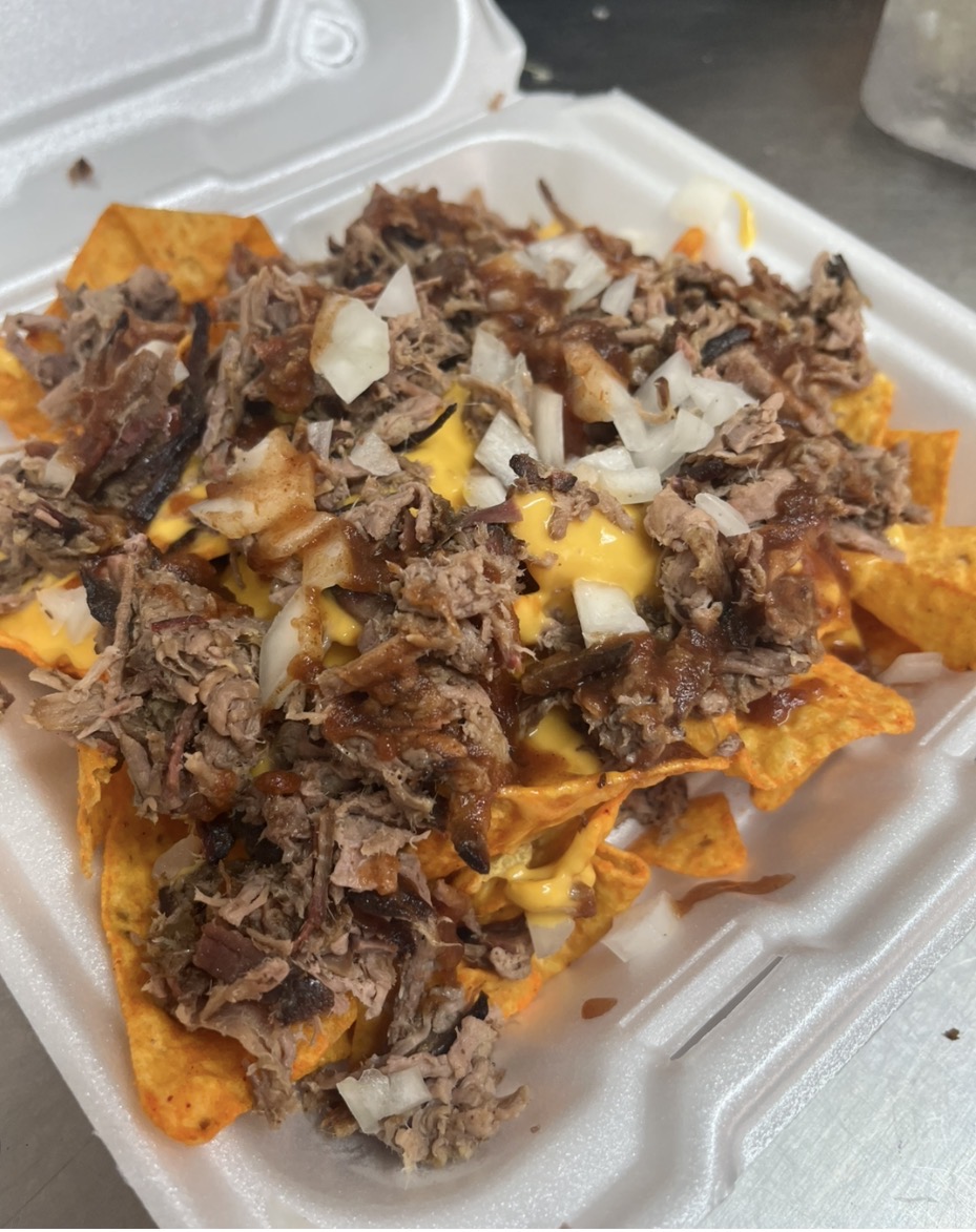 Nacho Cheese Dorito BBQ Nachos